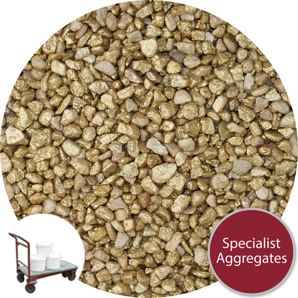 Rounded Gravel Nuggets - Gold Colour - Click & Collect